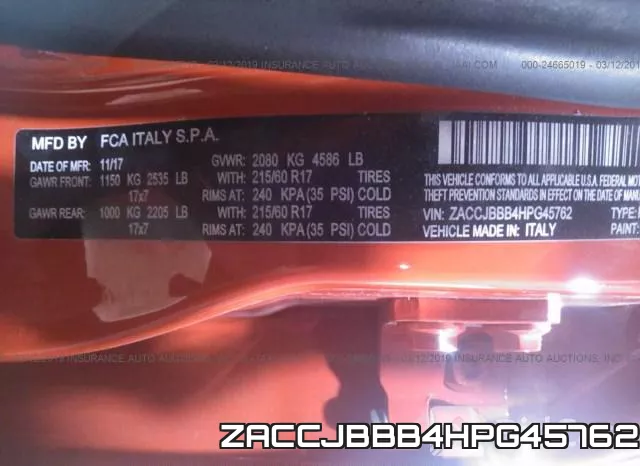 ZACCJBBB4HPG45762 фото 10