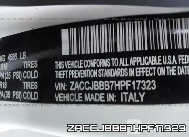 ZACCJBBB7HPF17323 фото 10