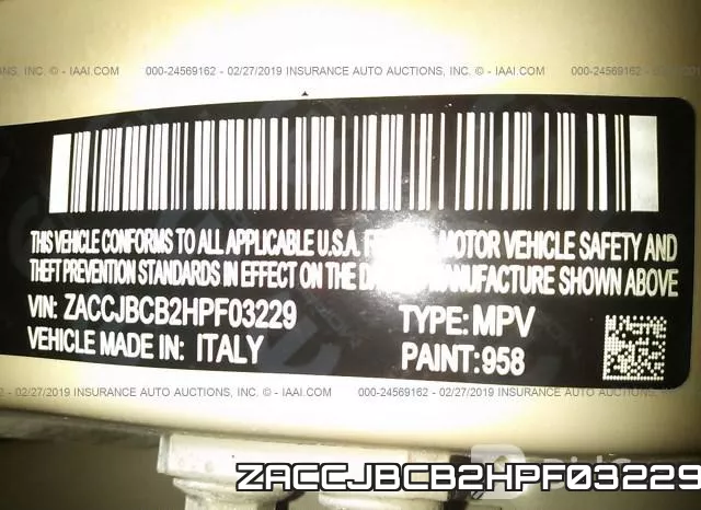 ZACCJBCB2HPF03229 фото 10