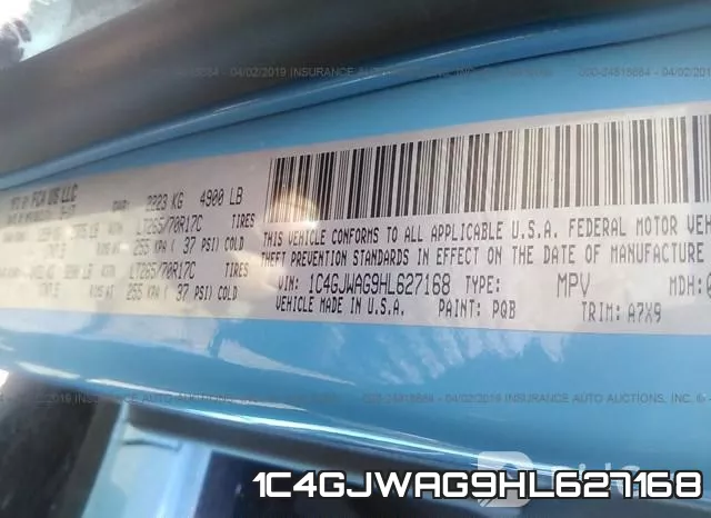 1C4GJWAG9HL627168 фото 10