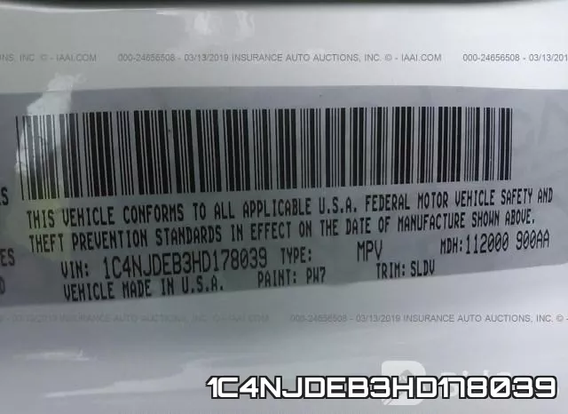 1C4NJDEB3HD178039 фото 10