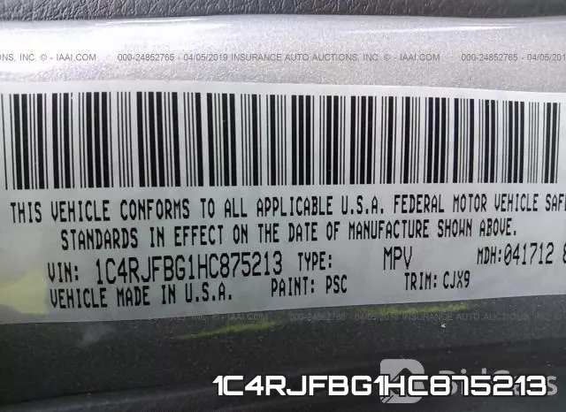 1C4RJFBG1HC875213 фото 10