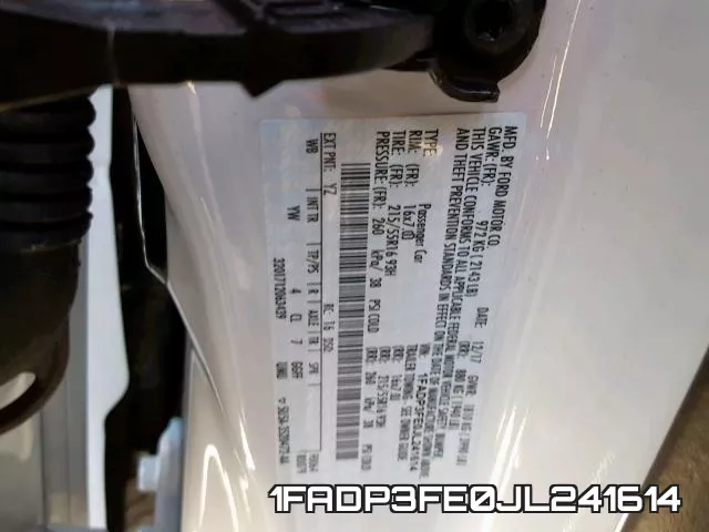 1FADP3FE0JL241614 фото 2