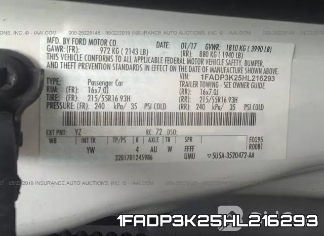 1FADP3K25HL216293 фото 10