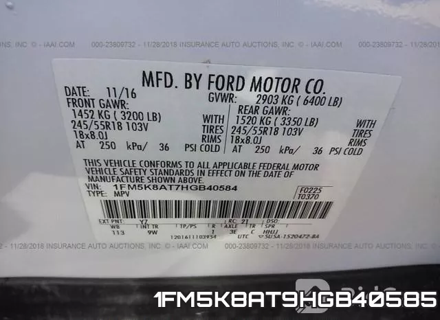 1FM5K8AT9HGB40585 фото 10