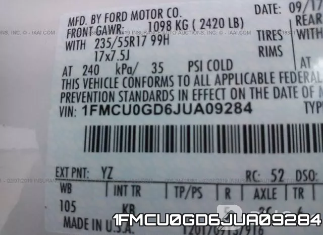 1FMCU0GD6JUA09284 фото 10