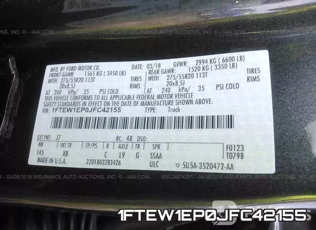 1FTEW1EP0JFC42155 фото 10