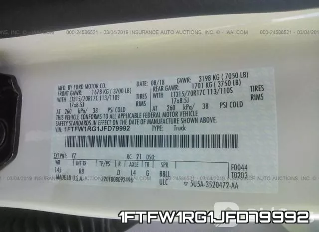 1FTFW1RG1JFD79992 фото 10