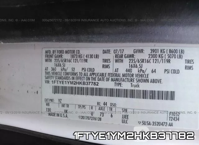 1FTYE1YM2HKB37782 фото 10