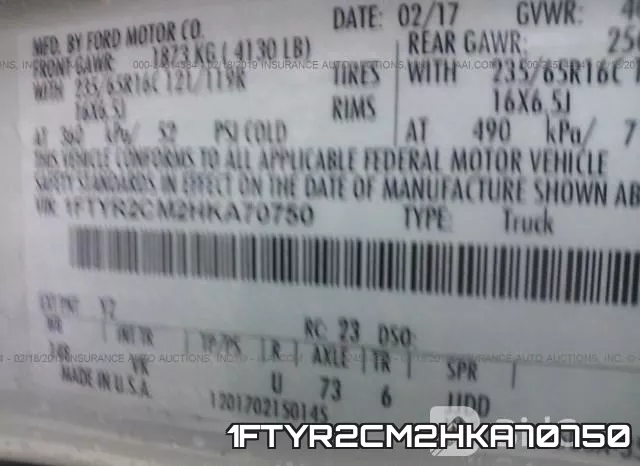 1FTYR2CM2HKA70750 фото 10