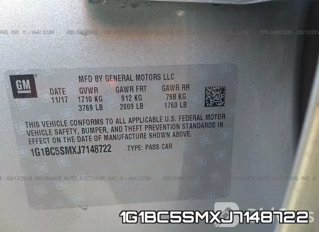 1G1BC5SMXJ7148722 фото 10