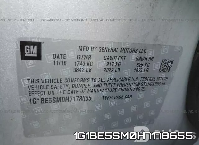 1G1BE5SM0H7178655 фото 10
