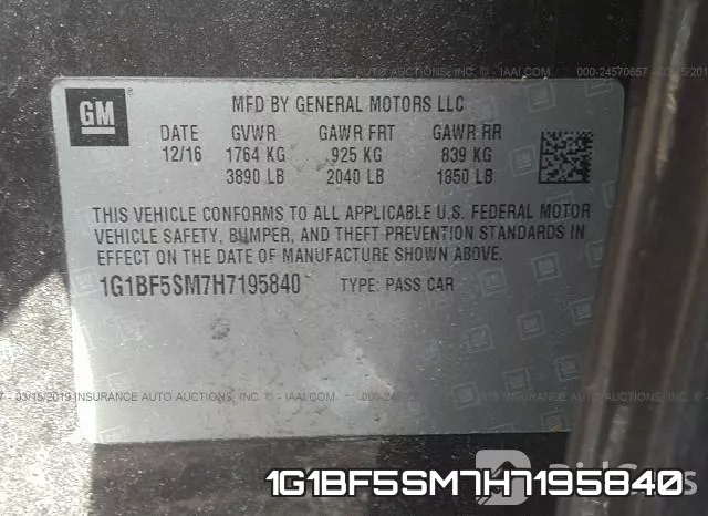 1G1BF5SM7H7195840 фото 10