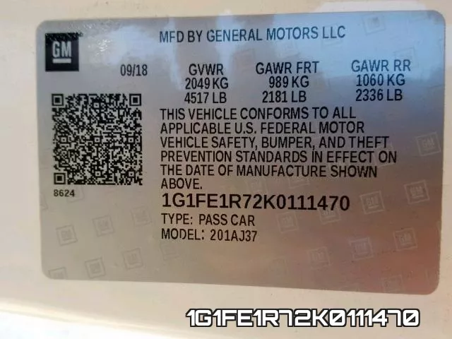 1G1FE1R72K0111470 фото 2