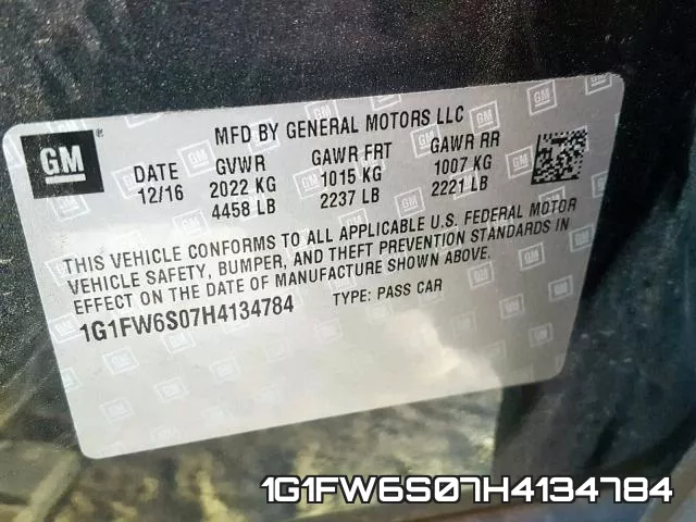 1G1FW6S07H4134784 фото 2