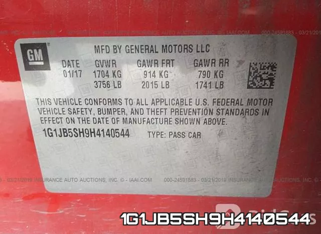1G1JB5SH9H4140544 фото 10