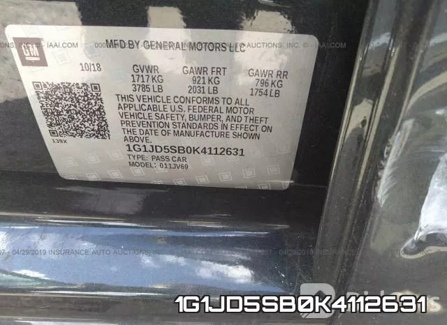 1G1JD5SB0K4112631 фото 10