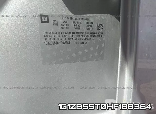 1G1ZB5ST0HF188364 фото 10