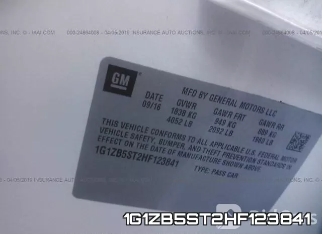 1G1ZB5ST2HF123841 фото 10