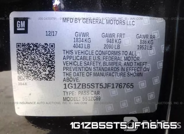 1G1ZB5ST5JF176765 фото 10