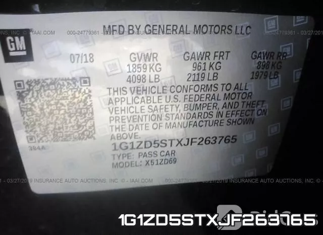 1G1ZD5STXJF263765 фото 10