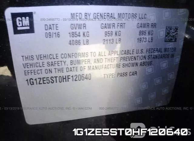 1G1ZE5ST0HF120640 фото 10