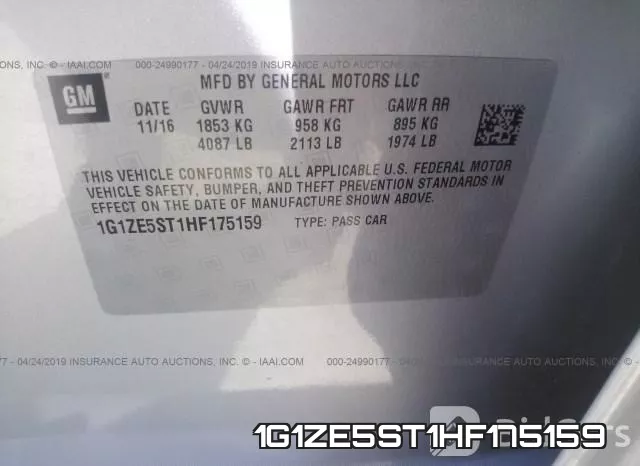 1G1ZE5ST1HF175159 фото 10