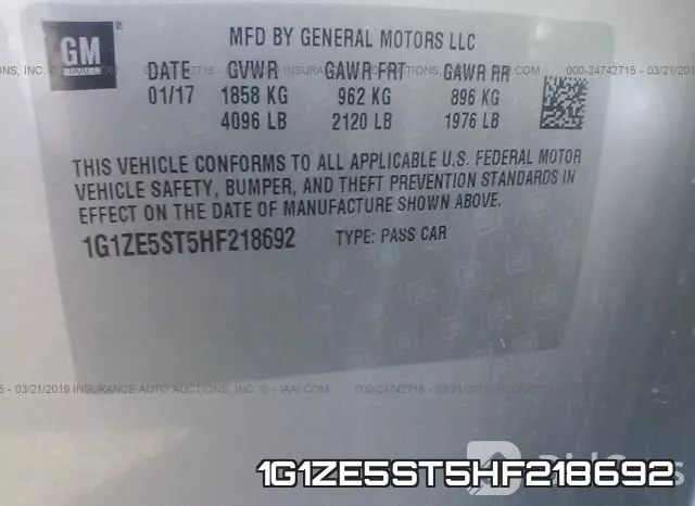 1G1ZE5ST5HF218692 фото 10