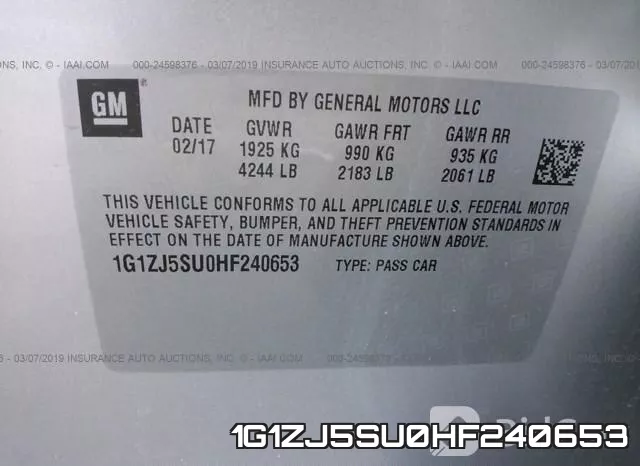 1G1ZJ5SU0HF240653 фото 10
