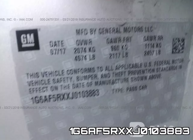 1G6AF5RXXJ0103883 фото 10