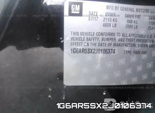 1G6AR5SX2J0106374 фото 9
