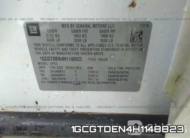 1GCGTDEN4H1148823 фото 10