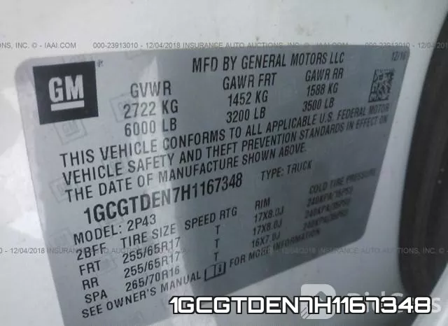 1GCGTDEN7H1167348 фото 10