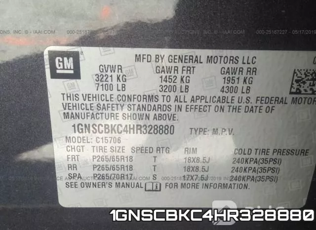 1GNSCBKC4HR328880 фото 10
