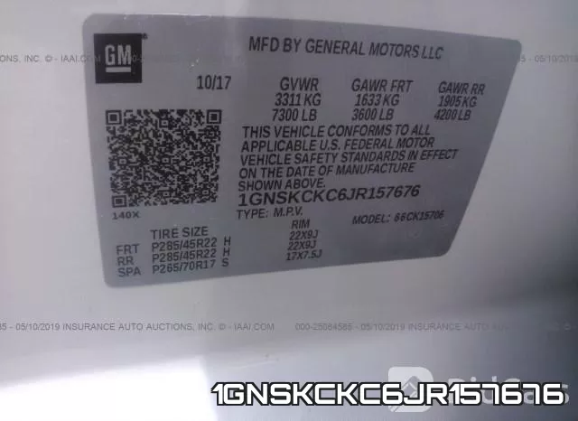 1GNSKCKC6JR157676 фото 10