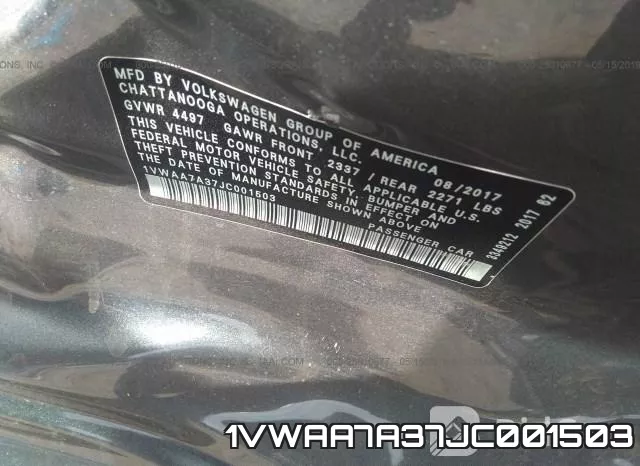1VWAA7A37JC001503 фото 10