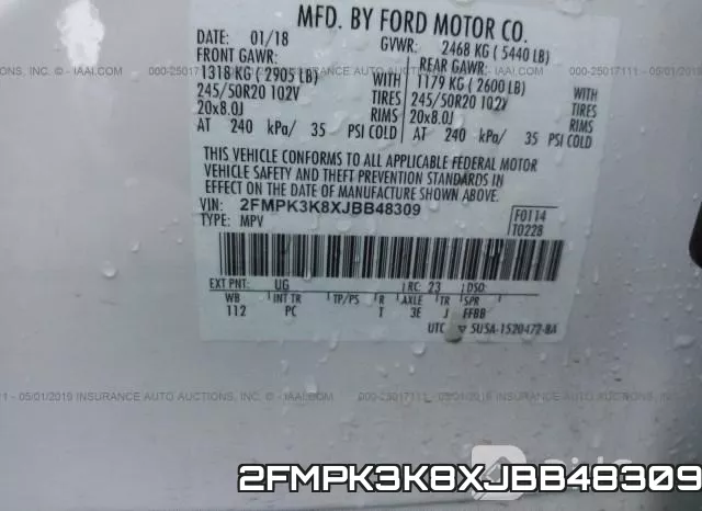 2FMPK3K8XJBB48309 фото 10