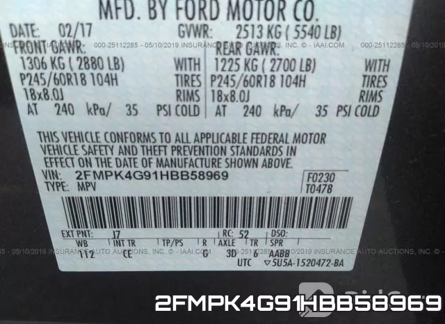 2FMPK4G91HBB58969 фото 10