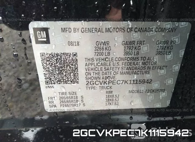 2GCVKPEC7K1115942 фото 10
