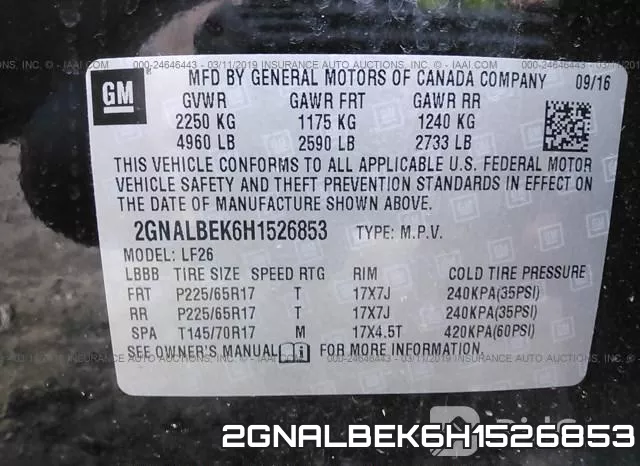 2GNALBEK6H1526853 фото 10