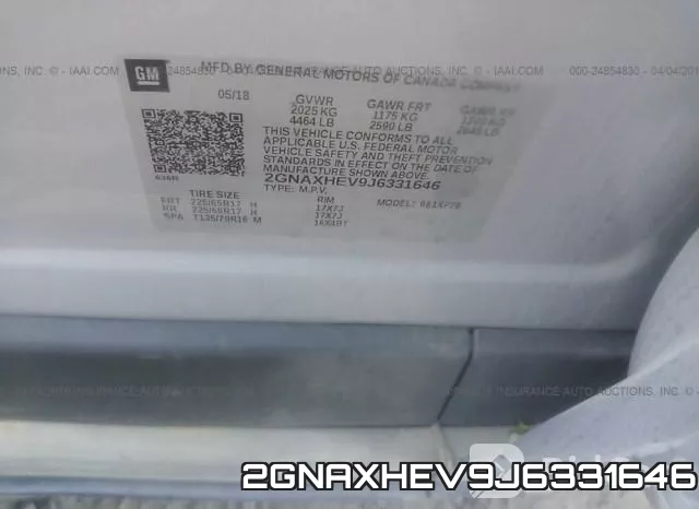 2GNAXHEV9J6331646 фото 10