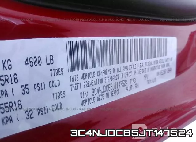 3C4NJDCB5JT147524 фото 10