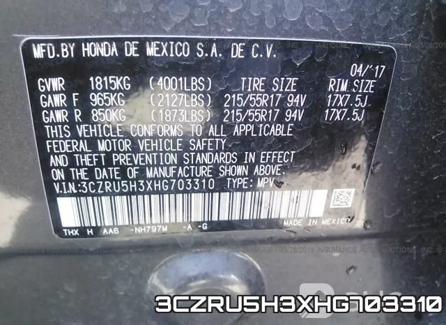 3CZRU5H3XHG703310 фото 10