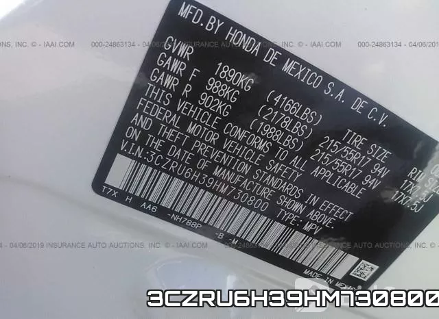 3CZRU6H39HM730800 фото 10