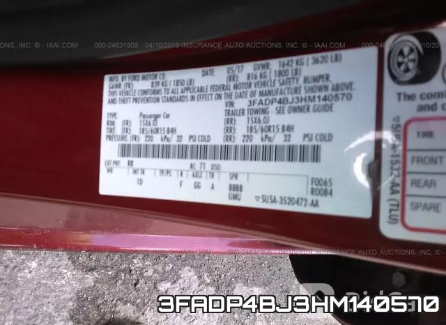 3FADP4BJ3HM140570 фото 10