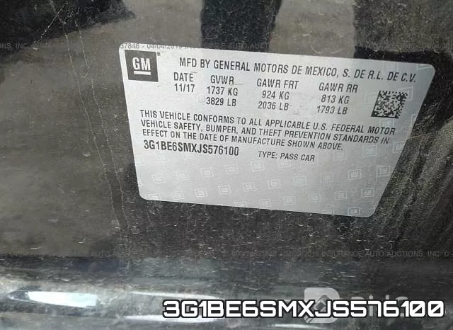 3G1BE6SMXJS576100 фото 10