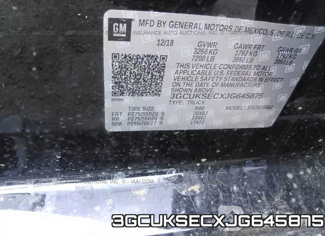 3GCUKSECXJG645875 фото 10