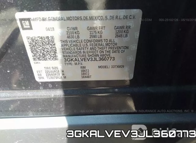 3GKALVEV3JL360773 фото 10