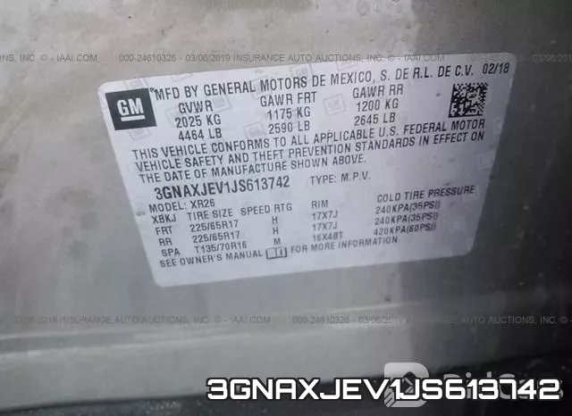 3GNAXJEV1JS613742 фото 10