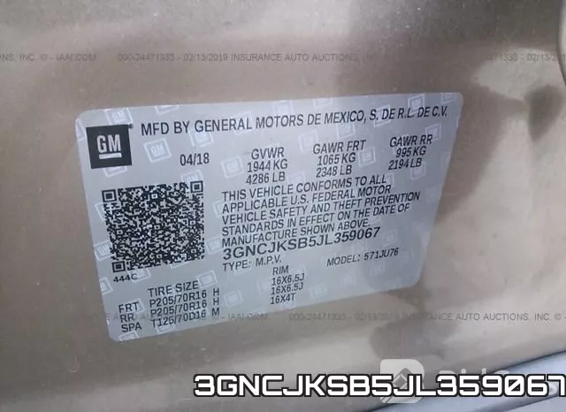 3GNCJKSB5JL359067 фото 10
